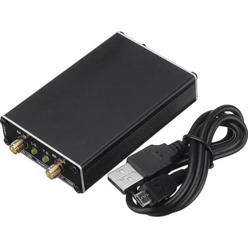 Spectrum Analyzer USB 35-4400M Signal Source, with Tracking Source Module Aluminum Housing RF Frequency Domain Analysis Tool