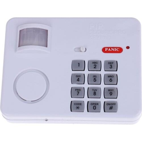 Wireless Motion Sensor Alarm With Security Keypad PIR Home Garage