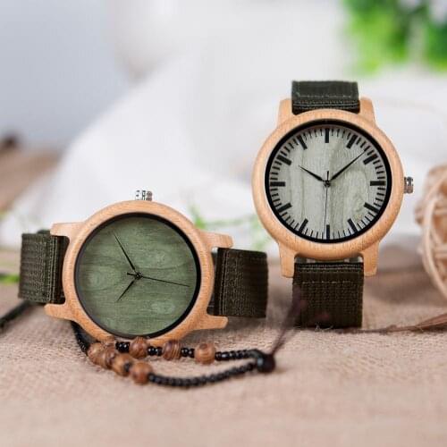 Bamboo Wooden Watch BOBOBIRD Quartz Timepiece for Fathers Day Gift Unisex Japan Analog Ladies Men Wrist Watches reloj hombre
