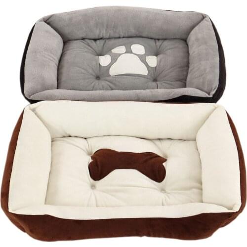 T-MENG Pet Dog Bed Warming Dog House Soft Material Pet Dog Nest Fall and Winter Warm Nest Kennel For Cat Puppy Plus size Sofa 28