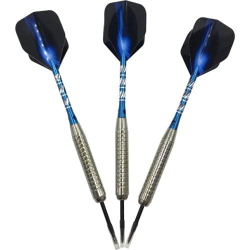 Dart 3Pcs Hard Darts Accessories High-quality Sports Goods 22g Standard Steel Tip Darts Blue AL Darts Shafts Aurora Wing Dardos