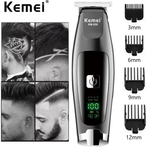 Kemei Trimmer for Men Professional Hair Clipper Wireless Shaver Haircut Machine for Hairdressers One Blade Electric Razor Km-050