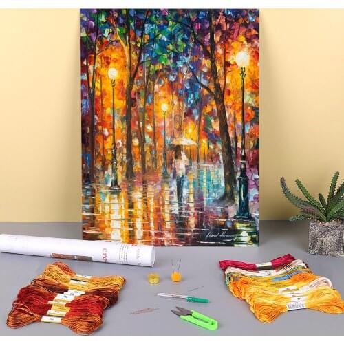 Creation Emotions Printed Fabric 11CT Cross Stitch Patterns Embroidery DMC Threads Knitting Sewing Craft Hobby Design