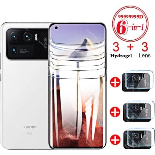 9999D Hydrogel Film for Xiaomi Mi 11 Ultra Screen Protector for Xiaomi Mi 11 Lite 5G 11 10 Pro 11i 11x Soft Camera Lens Film