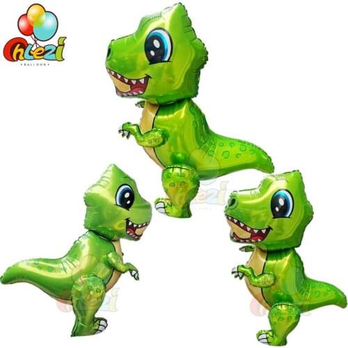 Walking Dinosaur balloon Cartoon Animal helium ballons Birthday Party decoration 1pc lovely Gifts supplies Kid' toy Baby shower