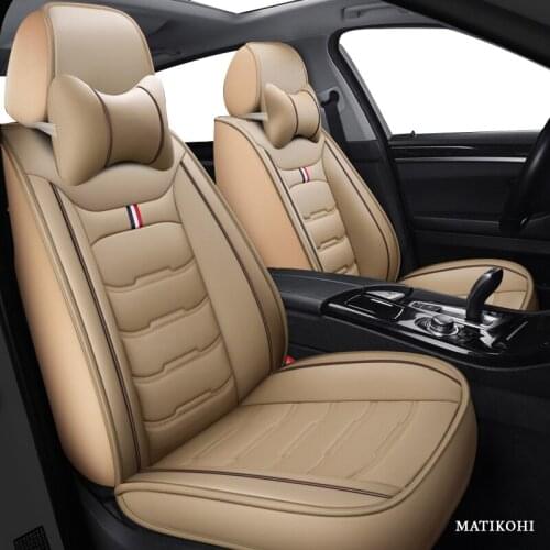 MATIKOHI leather car seat cover For audi a3 sportback jaguar xf hyundai solaris 2017 vw golf 4 car styling auto accessories
