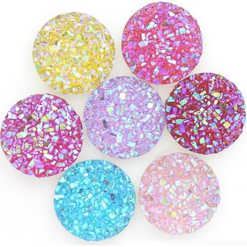 Resin diamond cluster 12mm round flatback crystal rhinesone Resin Scrapbook Shiny Delicate Clothes/Bags Decoration Craft DIY