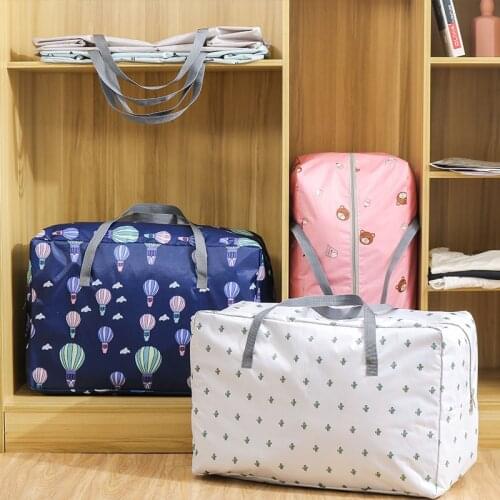 Moving Bags Heavy Duty Extra Large Waterproof Reusable Quilt Clothes Storage Bag For Closet Wardrobe Travelling Organizer Totes
