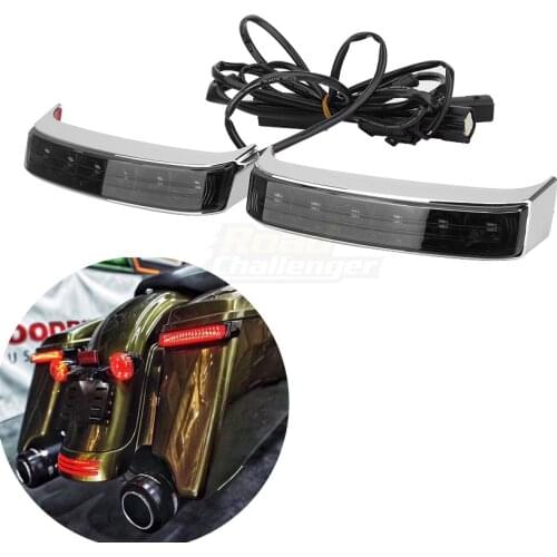 Motorcycle Saddlebag Luggage Tail Turn Signal Light Run Brake LED Rear Lamp For Harley Touring 2014-2020 FLHR FLHRXS Road King