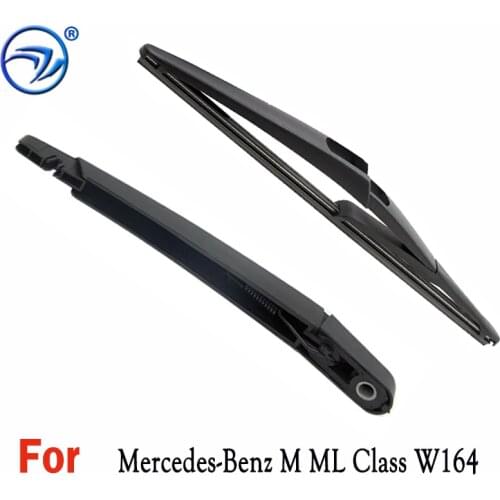 Wiper 12" Rear Wiper Blade & Arm Set Kit For Mercedes-Benz M ML Class W164 Windshield Windscreen Rear Window