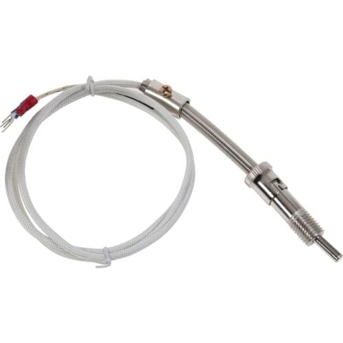 NEW Stainless Steel Temperature Sensor K Type Thermocouple Bayonet Compression Spring with Cable Wire for Temperature Controller