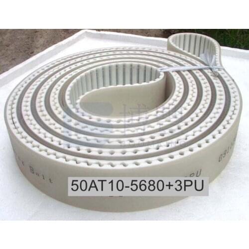 PU Timing belt 50AT10-5680+3PU for BOTTERO 907P Glass Machinery,Polyurethane synchronous beltTransmission Belts,conveyor belt