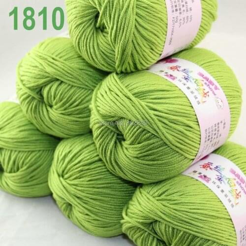Sale Lot of 6 balls x 50g (147y) Cashmere Silk velvet Hand knitting Yarn Beach Grass 1810