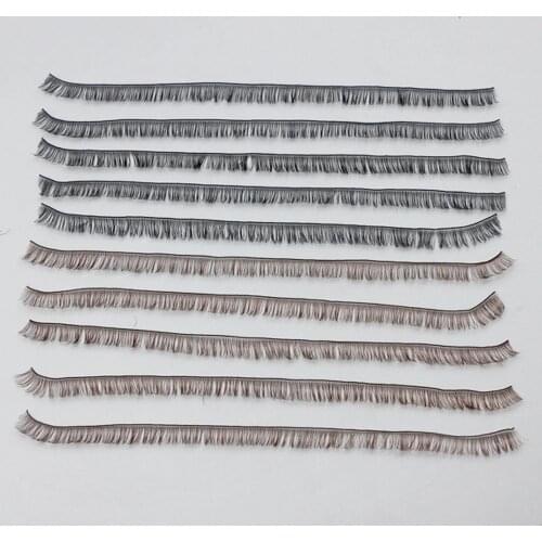 10 Pcs/lot BJD/SD Eyelashes For Reborn Dolls Brown Black 2 Colors Eyelash For BJD DIY Eye Lashes Doll Accessories Free