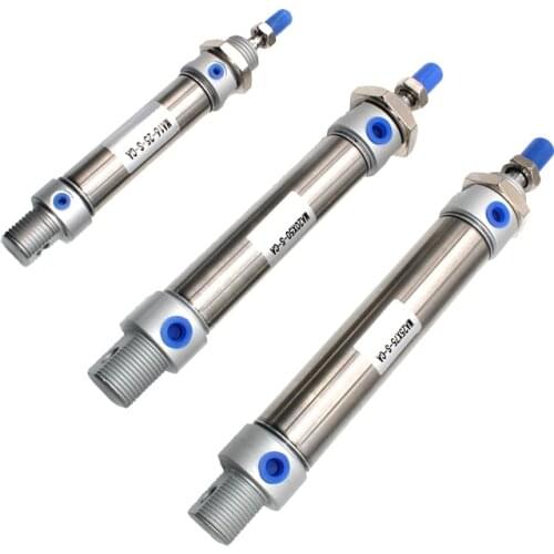 Free Shipping MA16/20/25/32/40 Series Stainless Steel Magnetic Ring 25-500Mm Stroke Double Acting Small Mini Pneumatic Cylinder
