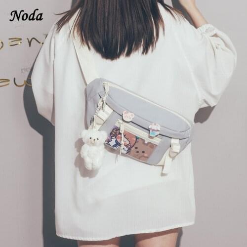 New Women Cute Waist Bag Ladies New Designer Canvas Fanny Pack Fashion Travel Money Phone Chest Banana Bag Female Bum Belt Bags