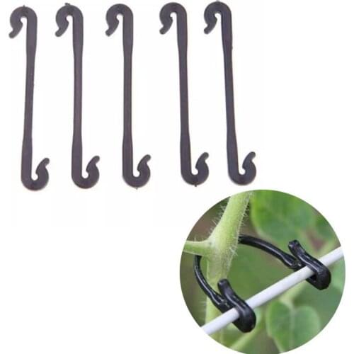 Plant Fixing Clips Tomato Support Clips Grape Rack Mesh Fasteners Gardening Agricultural Bundling Line Cages Plastic s1