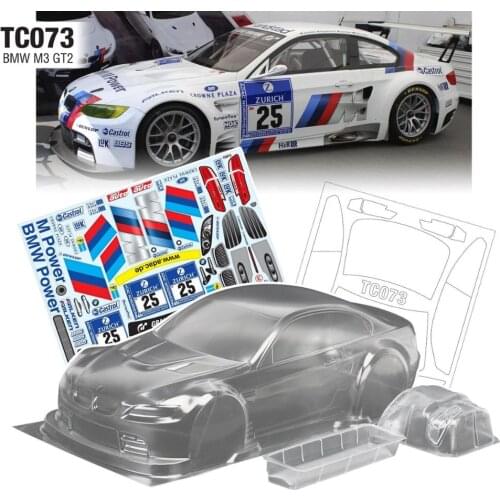1/10 on road BMWW M3 GT2 190mm clear body with lampshade for 1/10 on road car HSP Kyosho Tamiya