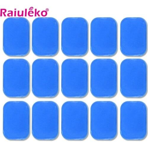 50 Pcs Gel Pads for EMS Trainer Abdominal Gel Stickers Fitness Replacement for Abdomen Muscle Stimulator Weight Loss Massage