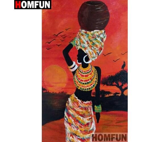 HOMFUN Full Square/Round Drill 5D DIY Diamond Painting "Oil painting beauty" Embroidery Cross Stitch 5D Home Decor Gift A17968