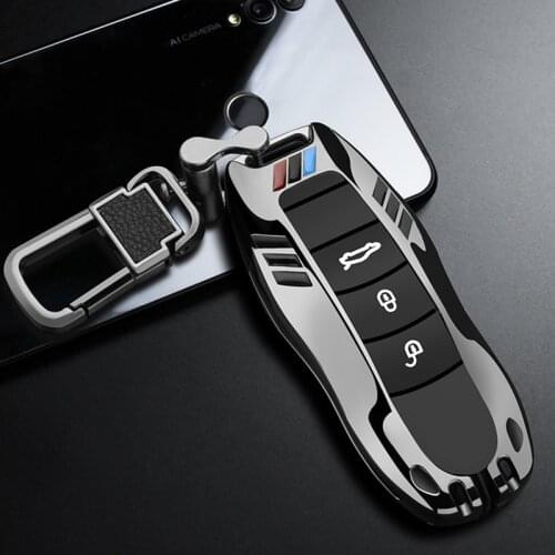 Car key case cover fob for Porsche Panamera macan boxster Cayman cayenne 718 911 971 9YA car remote key shell car styling