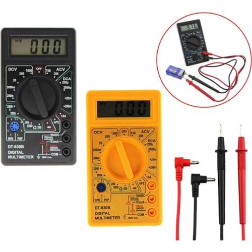 Digital multimeter probe for voltmeter ammeter ohm tester voltage and current 1 group LCD digital multimeter AC/DC 750/1000V