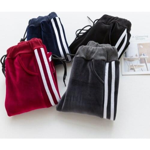 Children Clothing Boys Tracksuits Kids Girls Casual Pants Baby Warm Velvet Trousers Childrens Winter Thicker Sport Pant Outwear