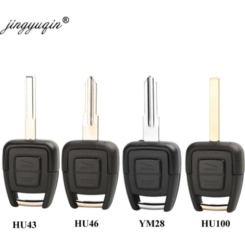 Jingyuqin Remote Car Key Shell for OPEL VAUXHALL Vectra Zafira Omega Astra h j insignia g B c Mokka Fob HU43 HU46 YM28 HU100