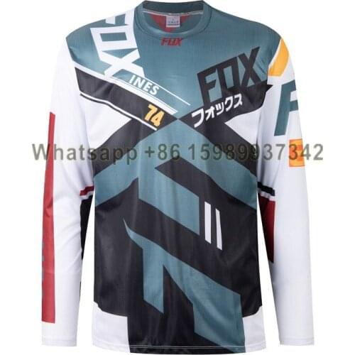 Camisetas para bicicleta de montaña, ropa deportiva para Motocross, INES fox, 2021