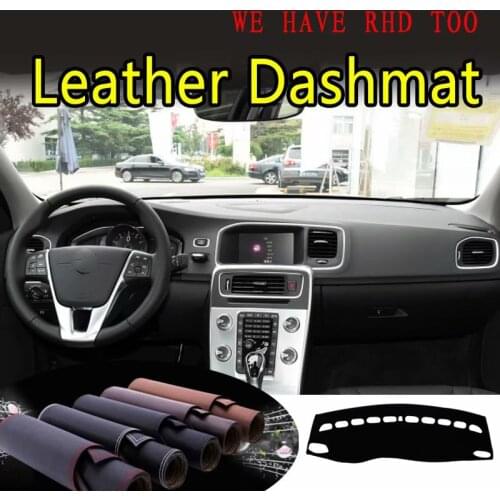 For Volvo s60 v60 2011 2012 2013 2014 2015 2017 2018 Leather Dashmat Dashboard Cover Dash Mat SunShade Carpet Custom Car Styling