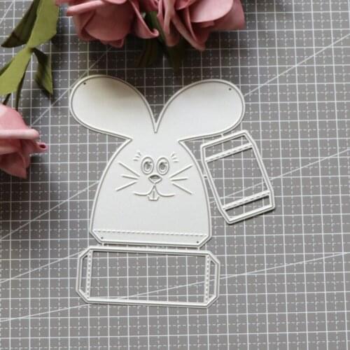 Rabbit Candy Box Metal Cutting Dies for Diy Card Album Craft Scrapbooking Embossing Stencil Die Cut Decoration 2021