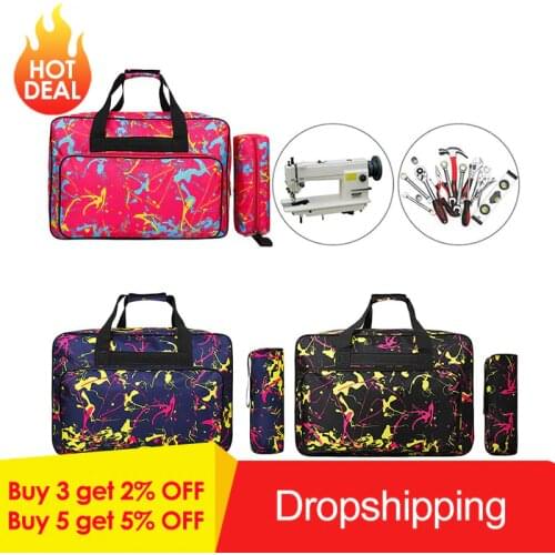 Multifunctional Large Capacity Sewing Machine Bag Travel Portable Storage Bag Sewing Machine Bags Sewing Tools Hand Bags newest