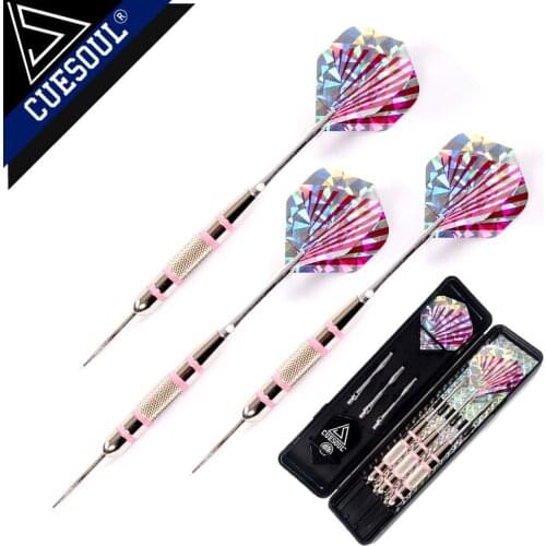 New Dardos 3PCS 24g 16cm Tip Steel Darts Needle Aluminum Dart Shaft Iron Body With Pink Laser Dart Flights