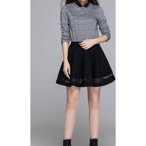 New Korean Short Skirt Spring And Summer Loose And Comfortable Breathable A-line Skirt Sexy Mesh Pleated Sunscreen Skirt