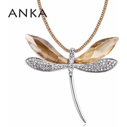 2020 New Arrival Collar Fashion Jewelry Dragonfly Long Necklace For Women Crystals from Austria 2 Color Choose #101798