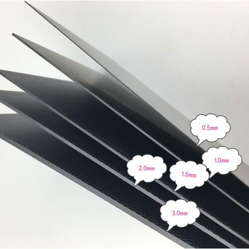 230MM X170 MM 3k Carbon Fiber Plate Panel 0.5mm 1mm 1.5mm 2mm 3mm 4mm 5mm Full Carbon Fiber Plate Panel Sheet For RC FPV Drone