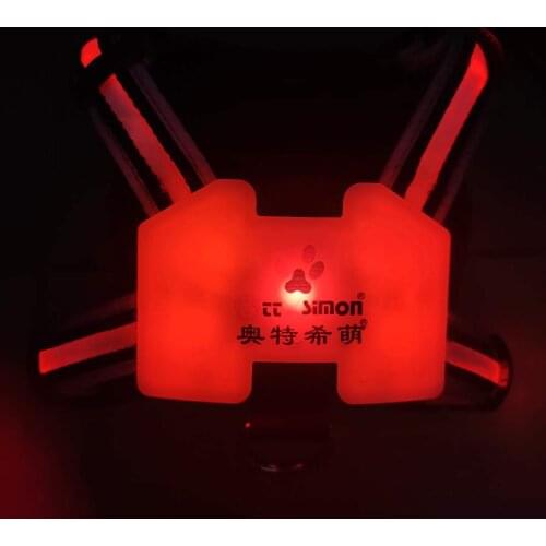 Guarde braces for a dog 7 in 1 color Dog Harness Glowing USB Led Collar Puppy Lead Pets Vest Dog Leads