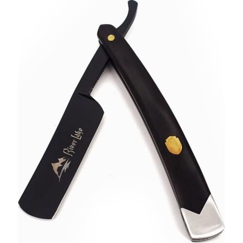 Vintage Straight Edge Stainless Steel Hair Shaper Barber Razor Folding Shaving Knife