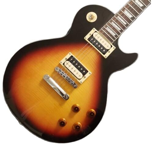 Standard Electric Guitar Silver Hardware Zebra Pickups Mahogany Body High Quality Free Shipping