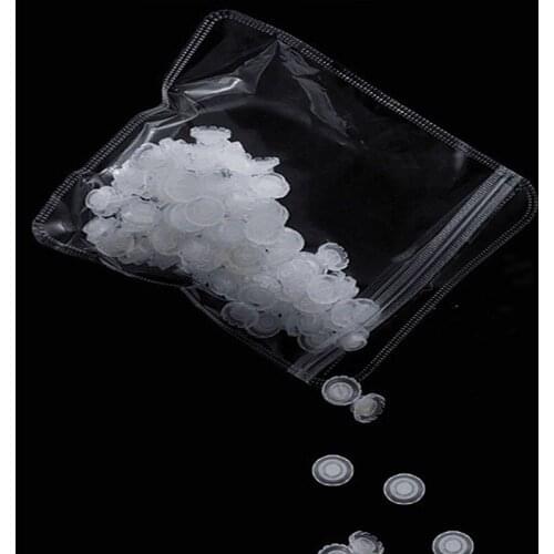 50Pcs/pack False Eyelashes Blooming Cups Planting Grafting Rapid Bloom Glue Cup Fan Eyelash Extension Make Up Accessories Tools