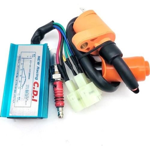 High Performance Racing Ignition Coil+Spark Plug+AC CDI For GY6 50cc 125cc 150cc