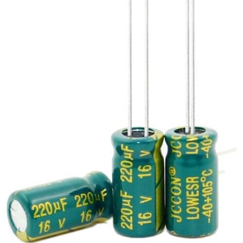 1000pcs~500pcs/lot 16 V 220 UF 16 V220 UF 220 UF 16 V 220UF 16V220UF 6*12mm best quality New origina