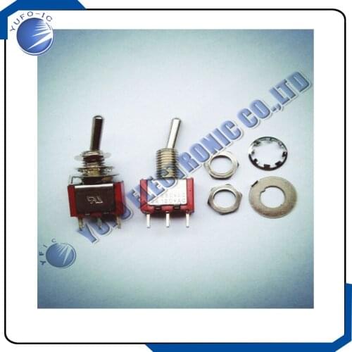 Free Shipping 20 pcs Red Mini SPDT Guitar Toggle Switch ON-ON DIY 045
