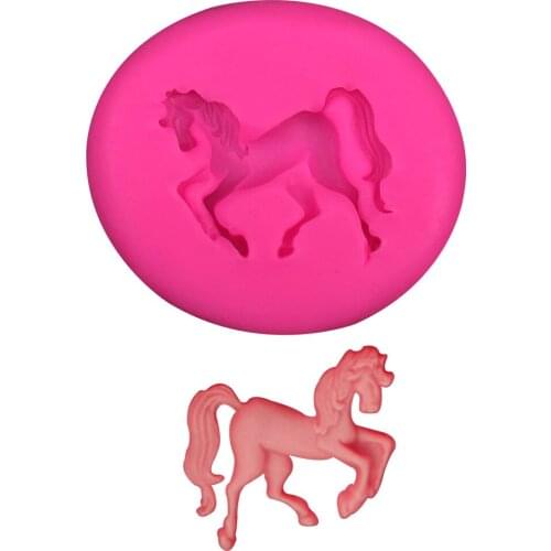 Free shipping Fairy Princess mini horse chocolate Party cake decorating tools DIY baking fondant silicone mold T0417