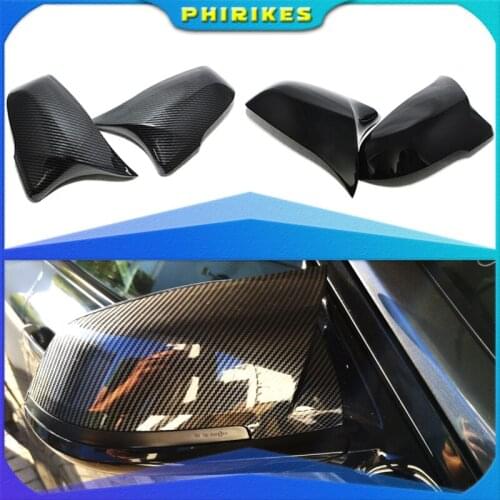 Rearview For BMW 1 2 X1 X2 Z4 Series Side Wing Mirror Cover Cap F39 F45 F46 F48 F49 F53 G39 Carbon Fiber Black High Quality