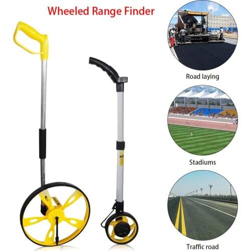 Rangefinder Mechanical Big Wheel Or Digital Display Small Wheel Hand-push Foldable Meter Measuring Wheeled Range Finder 5 Digits