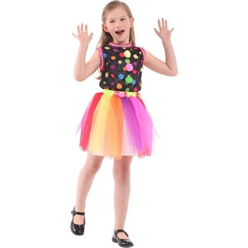 Cosplay clown girls suit costume dress bluey fantasia anime Slim and thin Shoes hat wig