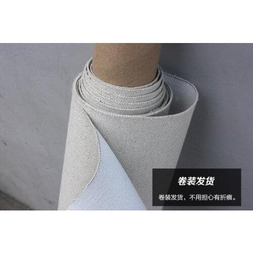 1.7*20m roll heavy rough texture linen canvas for artists 555g