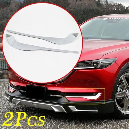 Chrome Fit For Mazda CX-5 KF 2017 2018 2019 Accessories Front Fog Light Lamp Brow Protect Cover Trim Foglight Car Exterior Parts