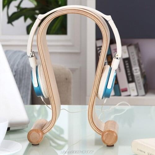 Classic Wooden Headphone Headset Stand Earphone Holder Walnut Hanger Headset Display for All Headphone Size J15 21 Dropship
